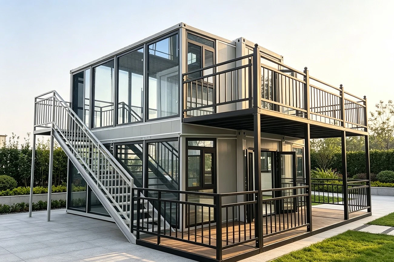luxury-2-story-expandable-home-interior-staircase-design-ZSL luxury-2-story-expandable-home-interior-staircase-design-ZSL